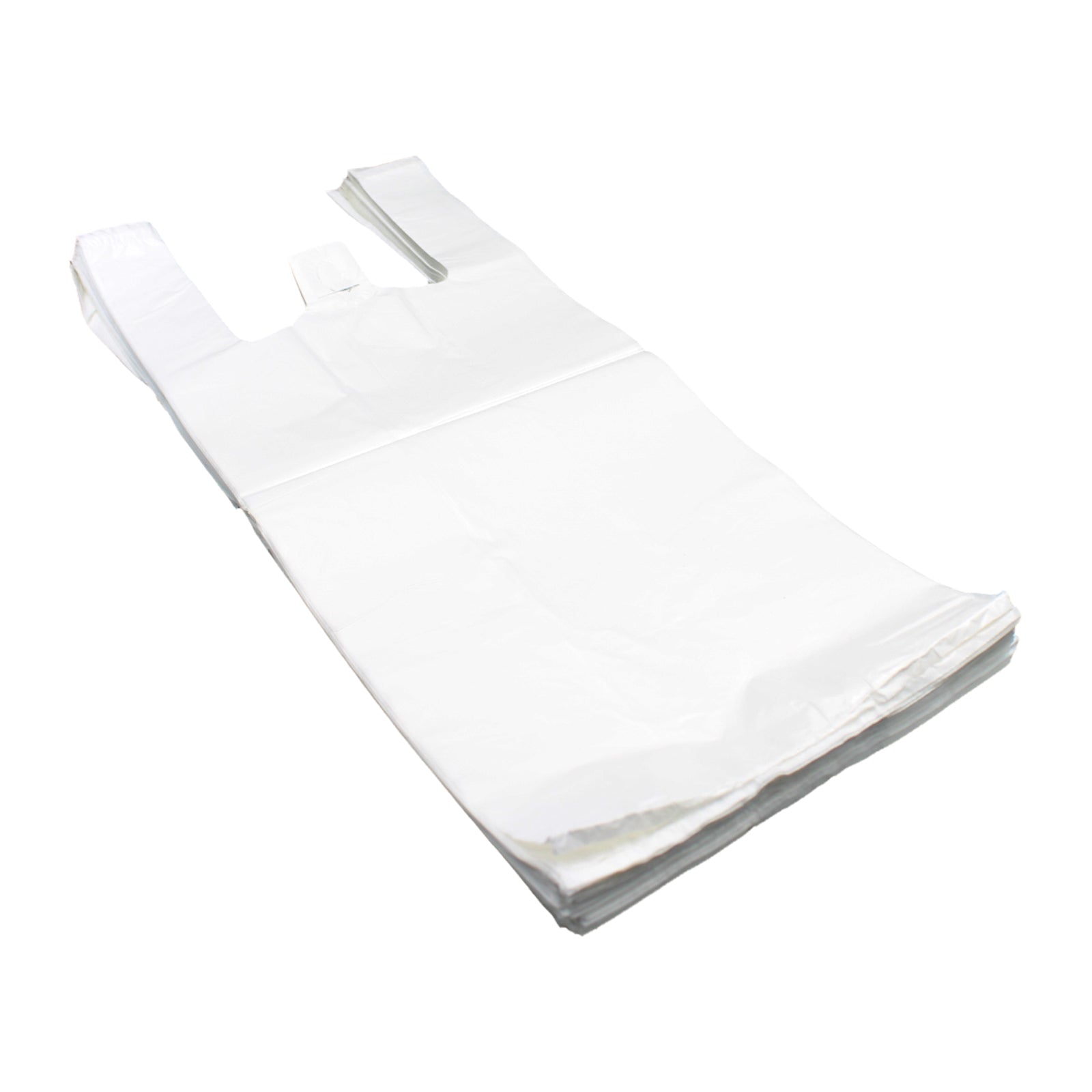 White Vest Carrier Bags With Handles - Strong, Food Safe, All Sizes Available