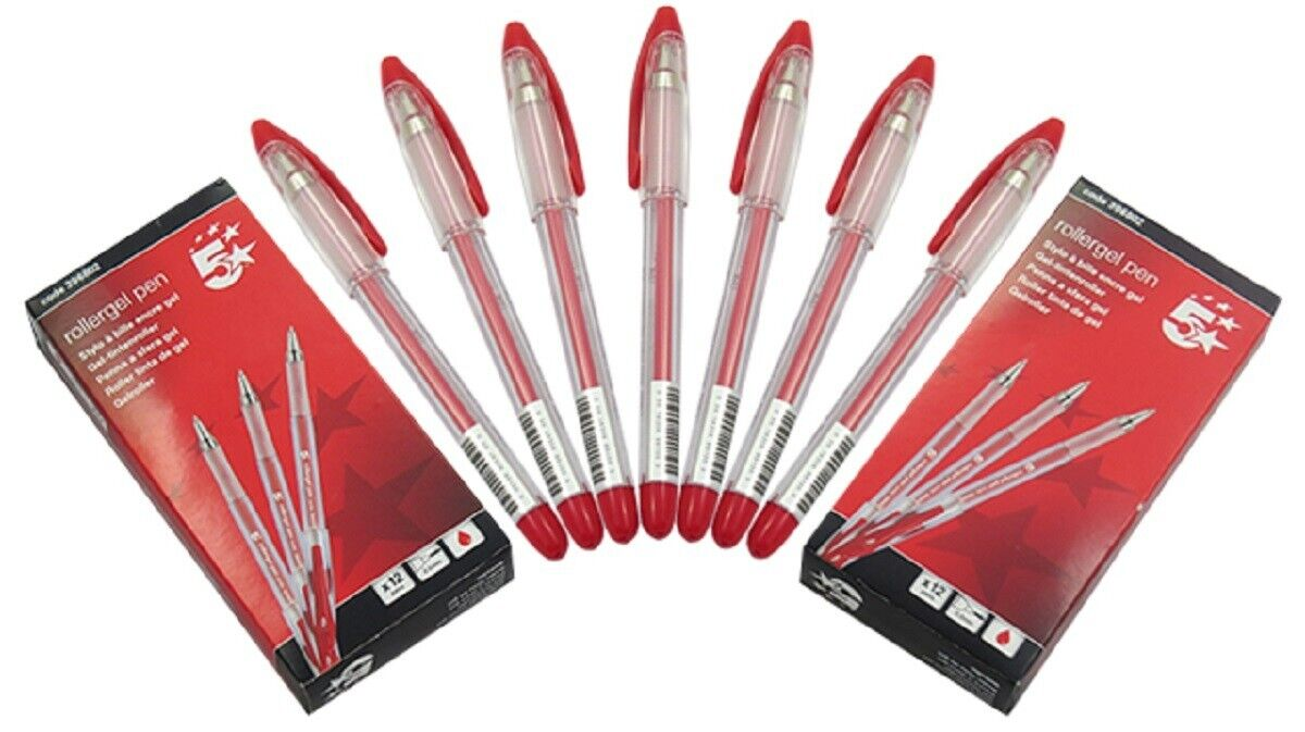 Red Rollergel Pens – Sunrise Packaging